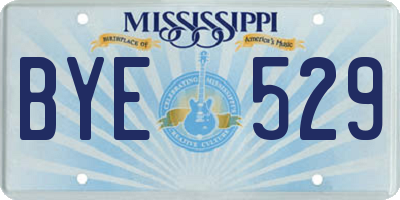 MS license plate BYE529