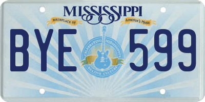 MS license plate BYE599