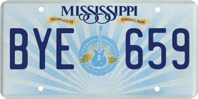 MS license plate BYE659