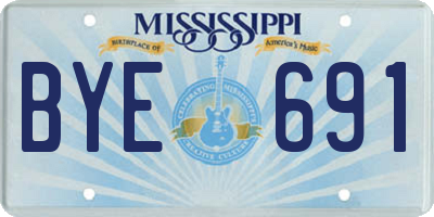 MS license plate BYE691