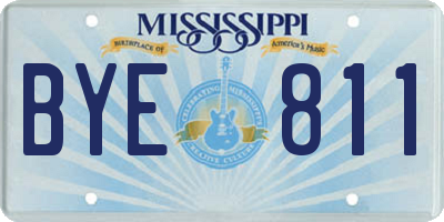 MS license plate BYE811