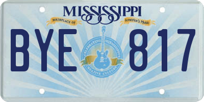 MS license plate BYE817