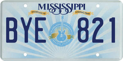 MS license plate BYE821