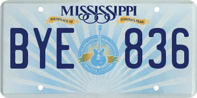 MS license plate BYE836