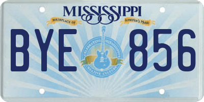 MS license plate BYE856