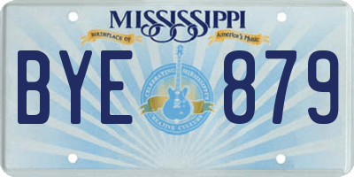 MS license plate BYE879