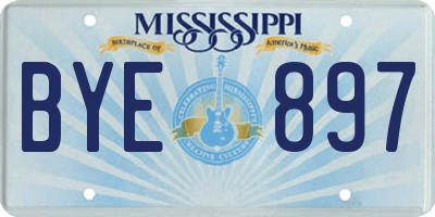 MS license plate BYE897