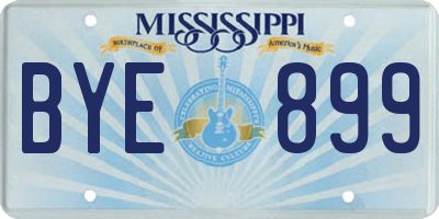 MS license plate BYE899