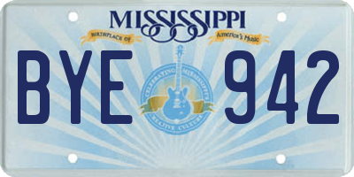 MS license plate BYE942