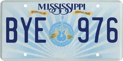 MS license plate BYE976