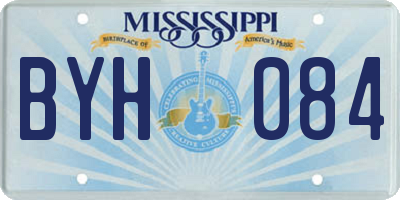 MS license plate BYH084