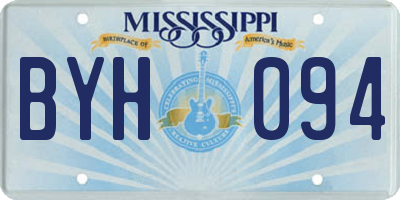 MS license plate BYH094
