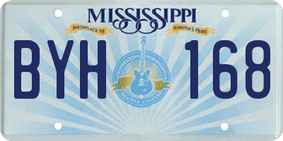 MS license plate BYH168