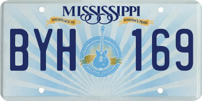 MS license plate BYH169