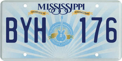 MS license plate BYH176