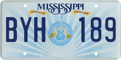 MS license plate BYH189