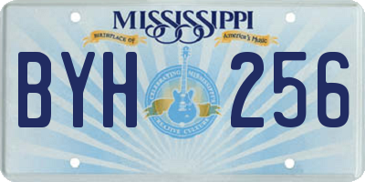 MS license plate BYH256