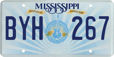 MS license plate BYH267