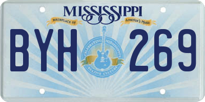 MS license plate BYH269