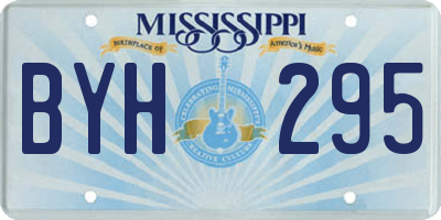 MS license plate BYH295