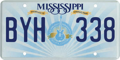 MS license plate BYH338