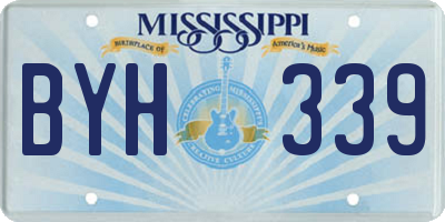 MS license plate BYH339