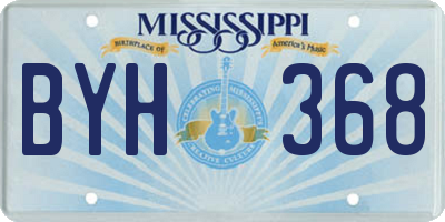 MS license plate BYH368