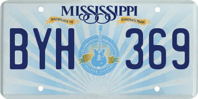 MS license plate BYH369