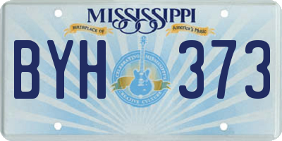 MS license plate BYH373