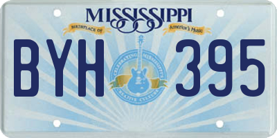 MS license plate BYH395
