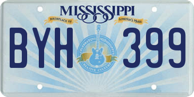 MS license plate BYH399