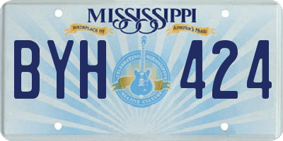 MS license plate BYH424
