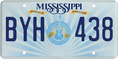 MS license plate BYH438