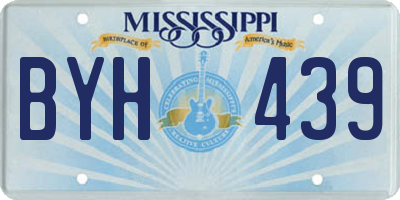 MS license plate BYH439