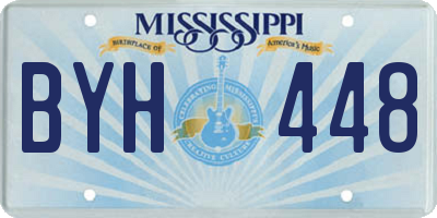 MS license plate BYH448