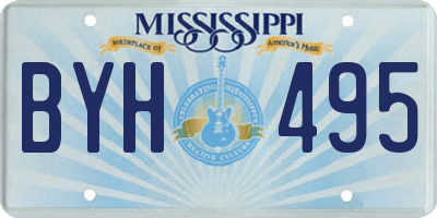 MS license plate BYH495