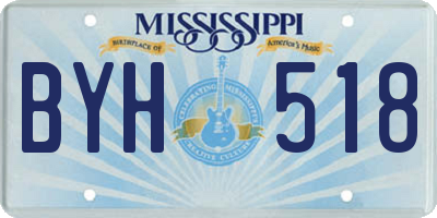 MS license plate BYH518