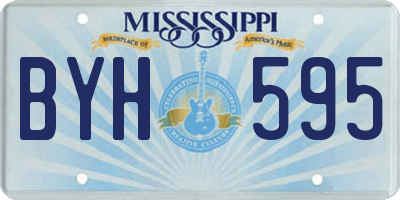 MS license plate BYH595