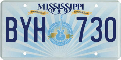 MS license plate BYH730