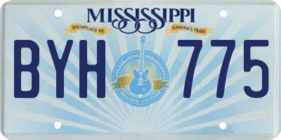 MS license plate BYH775