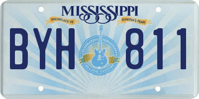 MS license plate BYH811