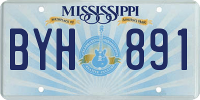 MS license plate BYH891