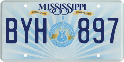 MS license plate BYH897