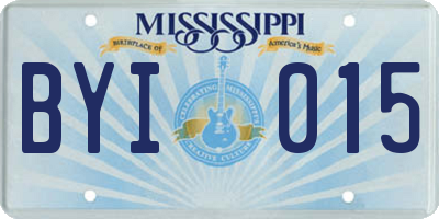 MS license plate BYI015
