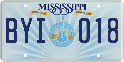 MS license plate BYI018