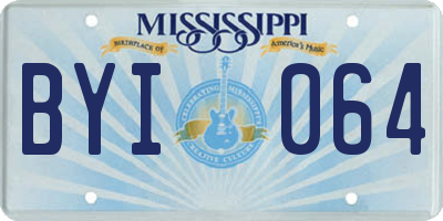 MS license plate BYI064