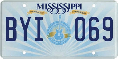 MS license plate BYI069