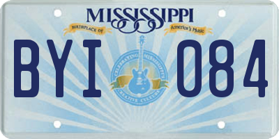 MS license plate BYI084