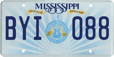 MS license plate BYI088