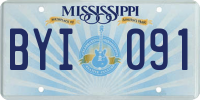 MS license plate BYI091